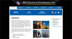 Desktop Screenshot of bbdelectrical.com